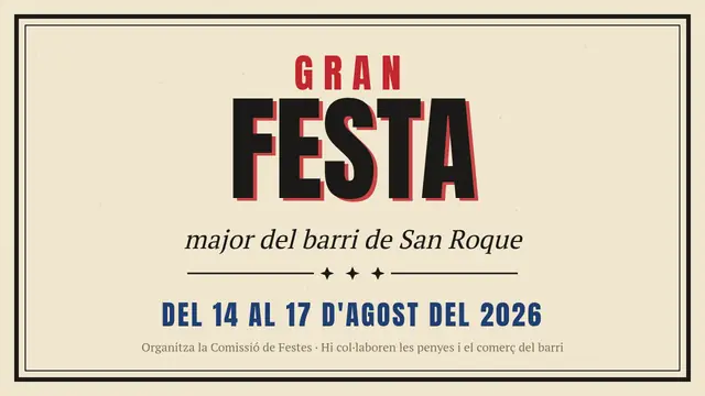 Portada de la presentació «Cartell d'impremta: la festa major del barri»