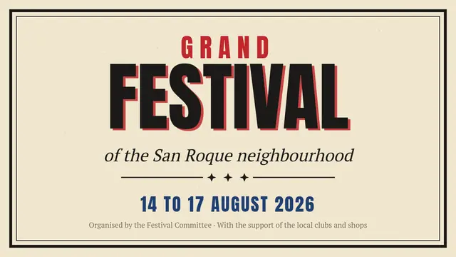 Cover of the presentation “Letterpress poster: the neighbourhood festival”