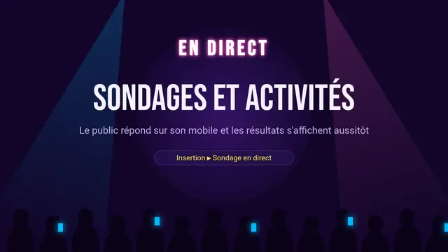 Couverture de la présentation « Sondages et activités en direct »