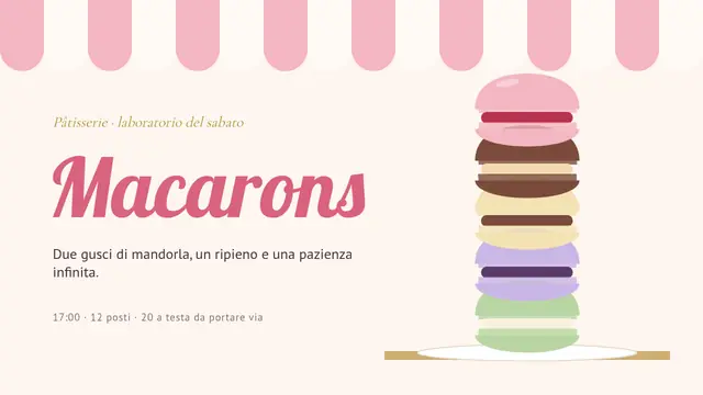 Copertina della presentazione «Macaron: pasticceria francese»