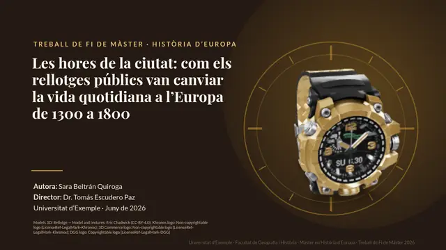 Portada de la presentació «Defensa de TFM: Humanitats (Història)»