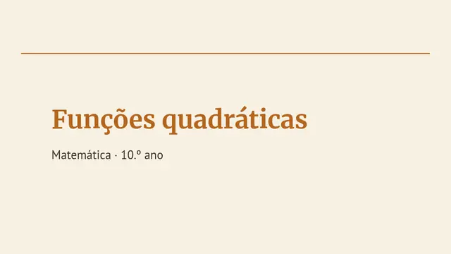 Capa da apresentação «Matemática: funções»