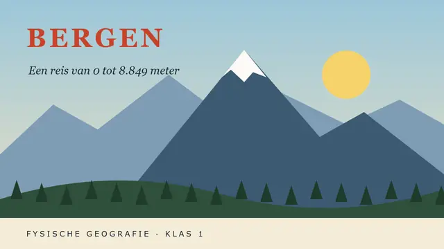 Titeldia van de presentatie ‘Bergen’
