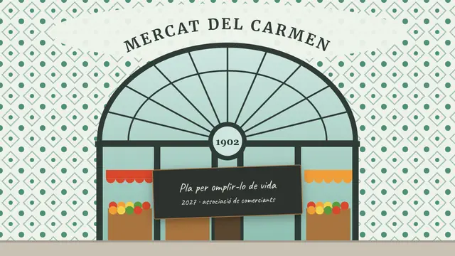 Portada de la presentació «Mercat municipal: pla per reviure'l»