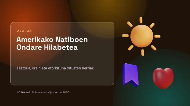 «Amerikako Natiboen Ondare Hilabetea» aurkezpenaren azala