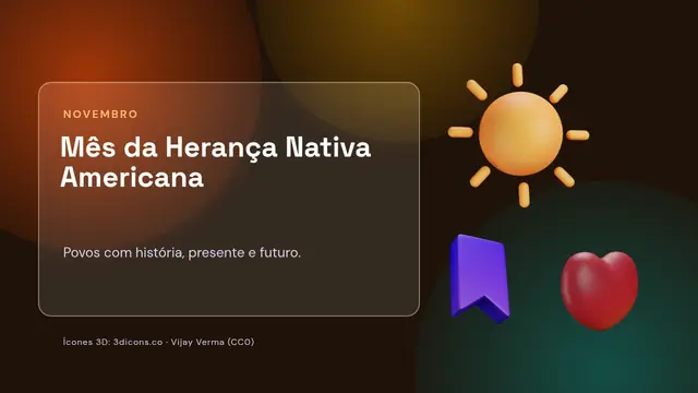 Capa da apresentação «Mês da Herança Nativa Americana»