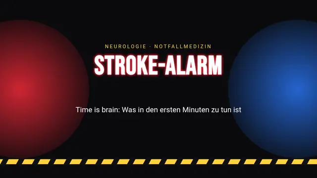 Titelfolie der Präsentation „Neurologie: Schlaganfall-Code“