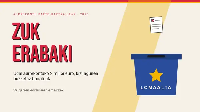 «Aurrekontu parte-hartzaileak» aurkezpenaren azala