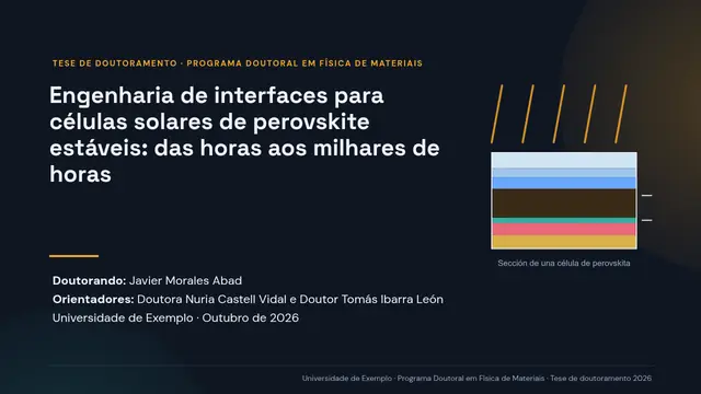 Capa da apresentação «Defesa de tese de doutoramento: Física de Materiais»