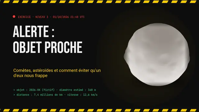 Couverture de la présentation « Défense planétaire : exercice »