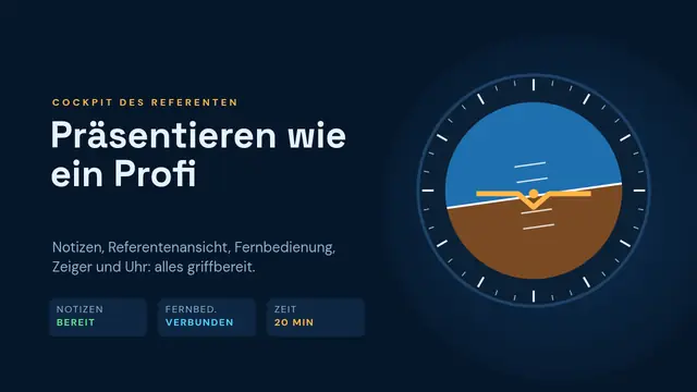 Titelfolie der Präsentation „Präsentieren wie ein Profi“