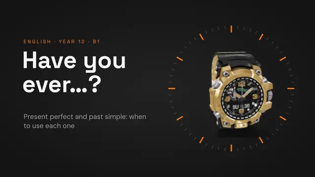 Cover of the presentation “Present perfect or past simple”