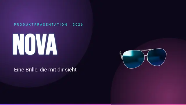 Titelfolie der Präsentation „Produkteinführung“