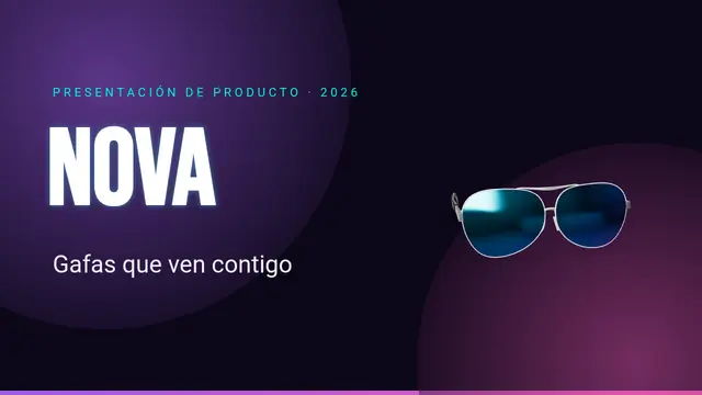 Portada de la presentación «Lanzamiento de producto»