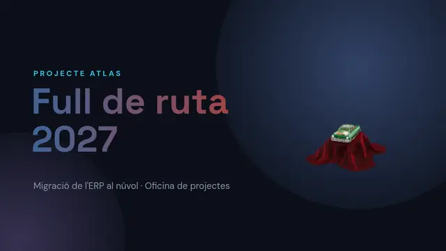 Portada de la presentació «Full de ruta d'un projecte»