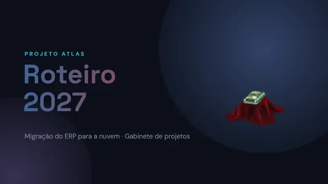 Capa da apresentação «Roteiro de um projeto»