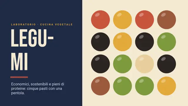 Copertina della presentazione «Legumi: cucina vegetale»