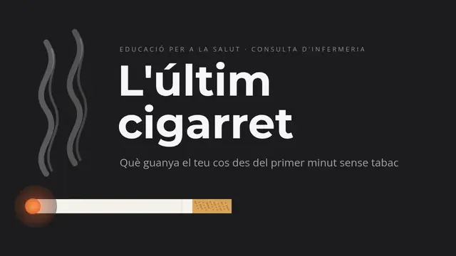 Portada de la presentació «Deixar de fumar: el que guanya el teu cos»