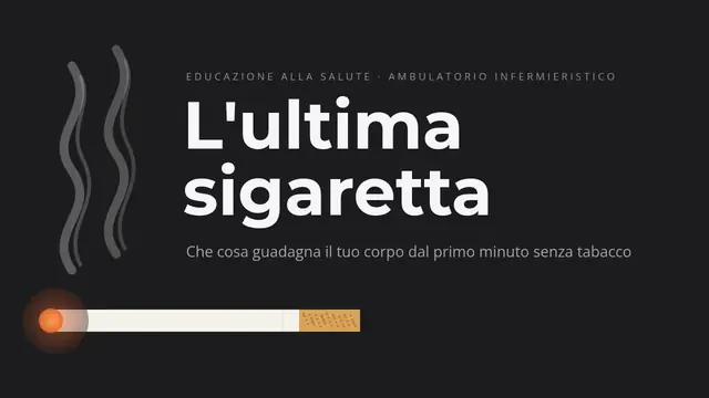 Copertina della presentazione «Smettere di fumare: cosa guadagna il tuo corpo»
