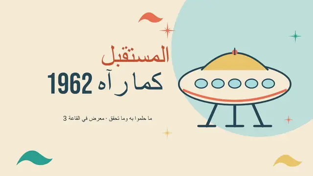 غلاف العرض التقديمي «المستقبلية الرجعية: مستقبل عام 1962»