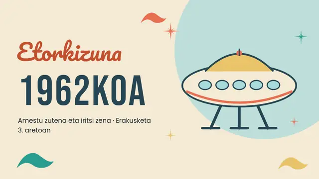 «Retrofuturismoa: 1962ko etorkizuna» aurkezpenaren azala