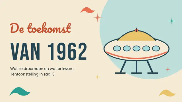 Titeldia van de presentatie ‘Retrofuturisme: de toekomst van 1962’