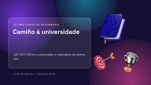 Portada da presentación «Camiño á universidade: SAT, ACT e solicitudes»