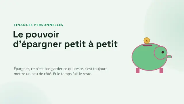 Couverture de la présentation « Épargner : objectifs et intérêts composés »