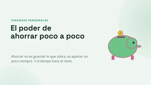 Portada de la presentación «Ahorrar: metas y el interés compuesto»