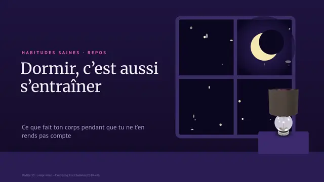 Couverture de la présentation « Dormir, c'est aussi s'entraîner »