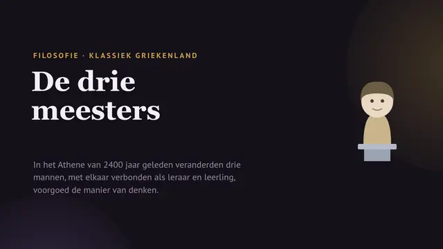 Titeldia van de presentatie ‘Socrates, Plato en Aristoteles’