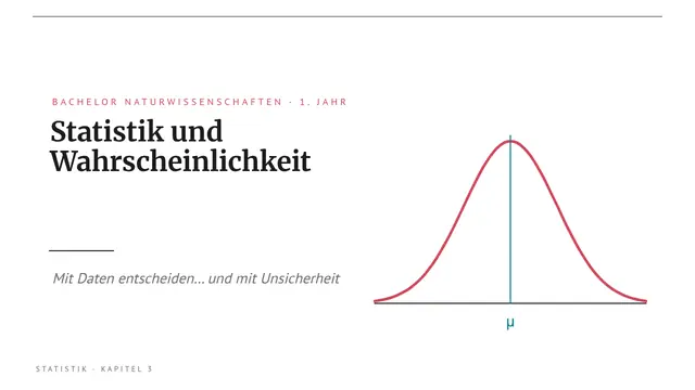 Titelfolie der Präsentation „Statistik und Wahrscheinlichkeit“