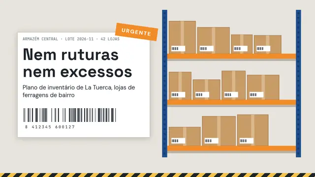Capa da apresentação «Inventário: nem ruturas nem excessos»