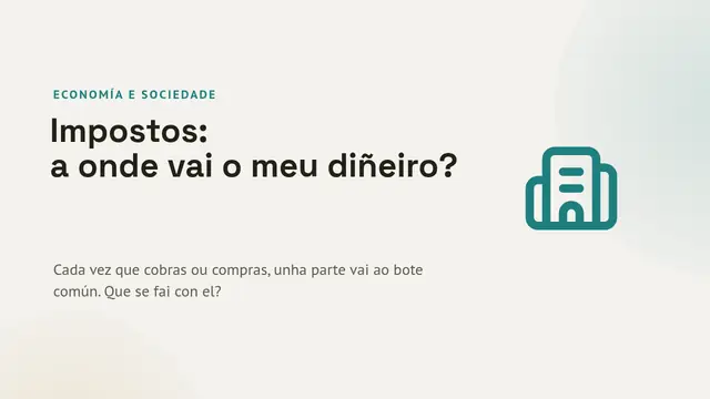 Portada da presentación «Impostos: para que serven»