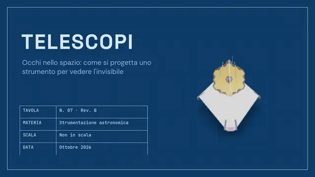 Copertina della presentazione «Telescopi: il progetto»