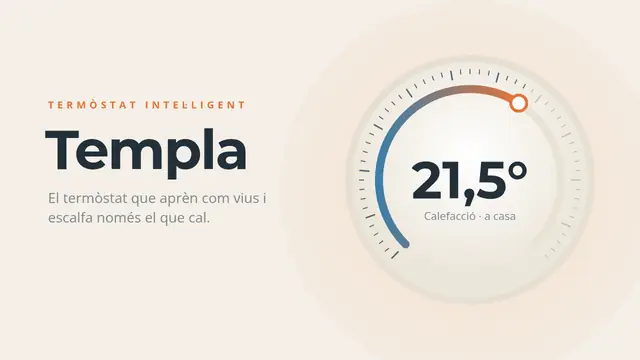 Portada de la presentació «Templa: termòstat intel·ligent»