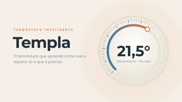Capa da apresentação «Templa: termóstato inteligente»