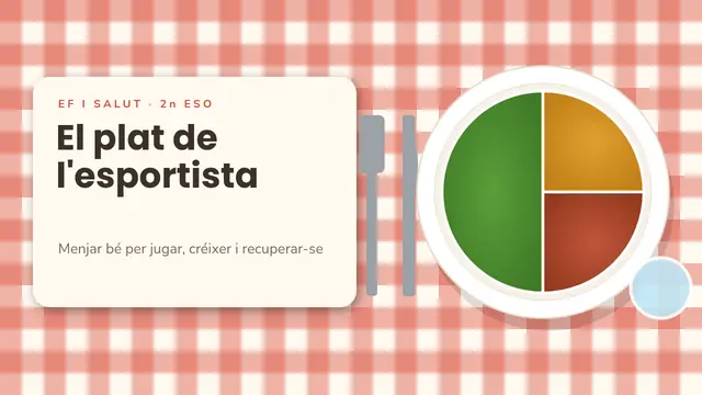Portada de la presentació «El plat de l'esportista»