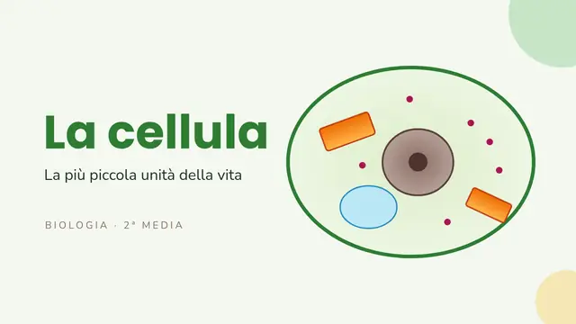 Copertina della presentazione «La cellula»