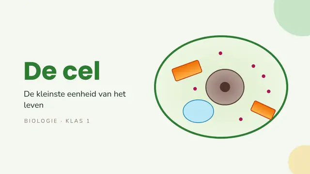 Titeldia van de presentatie ‘De cel’