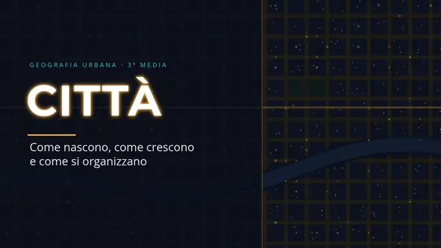 Copertina della presentazione «La città: come cresce»