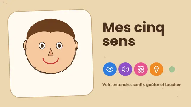 Couverture de la présentation « Les cinq sens »