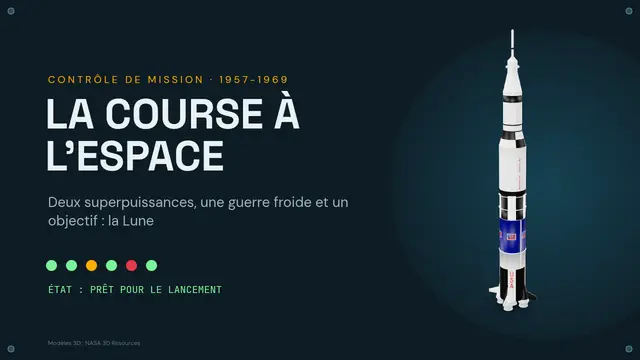 Couverture de la présentation « La course à l'espace »