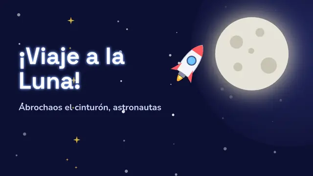 Portada de la presentación «Viaje a la Luna»