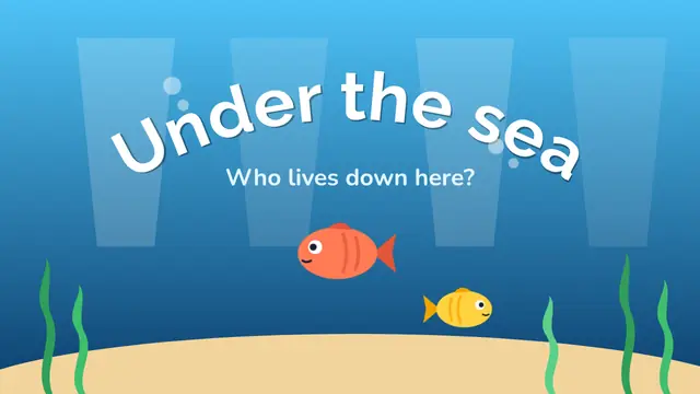 Cover of the presentation “Under the sea”