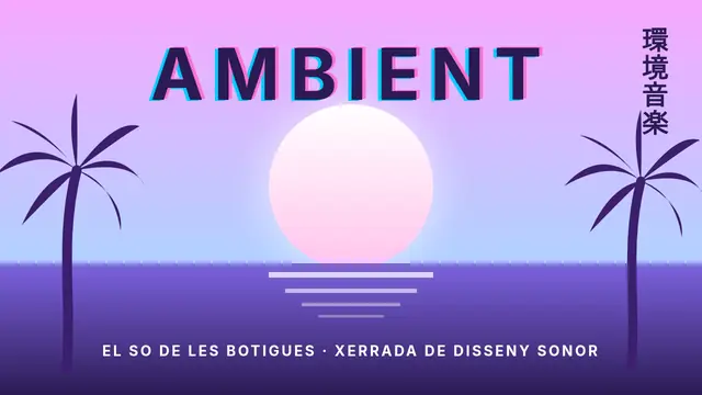 Portada de la presentació «Vaporwave: la música de les botigues»