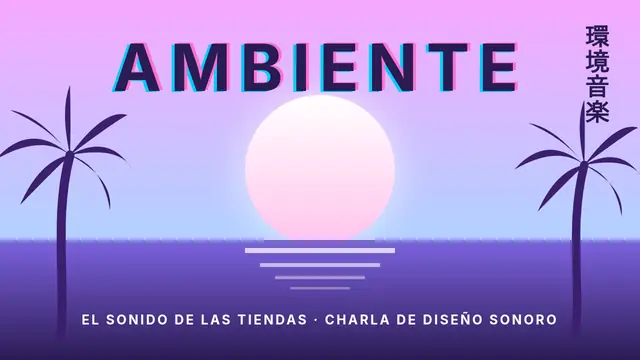 Portada de la presentación «Vaporwave: la música de las tiendas»