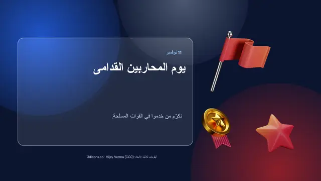 غلاف العرض التقديمي «يوم المحاربين القدامى»
