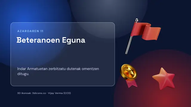 «Beteranoen Eguna» aurkezpenaren azala