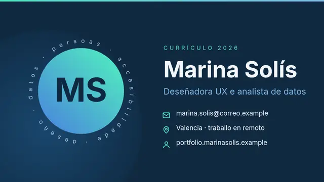 Portada da presentación «Currículo visual»